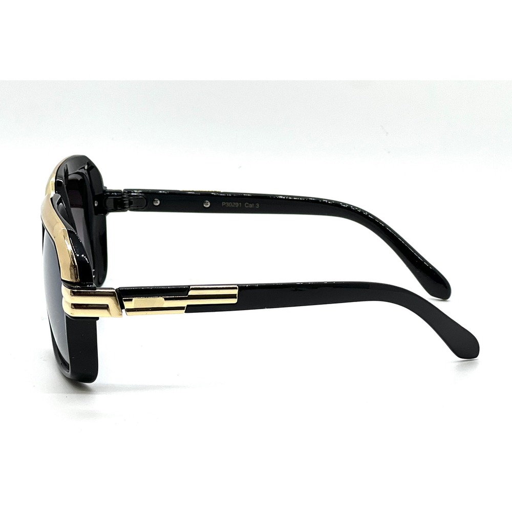 Oversized Square Sunglasses Black Gold Frame Gradient Lens Womens Aviator Fancy‎ - Picture 17 of 17